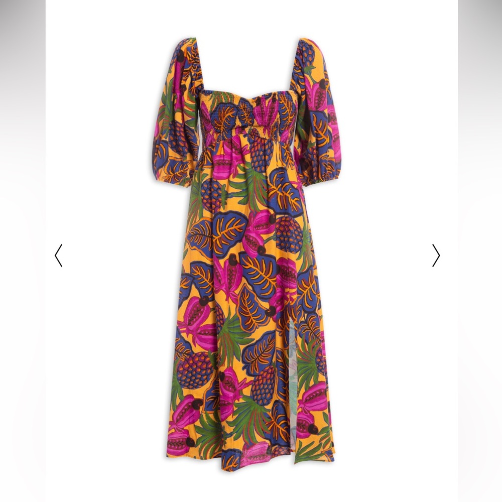 FARM Rio Multicolor Tropical Print Dress